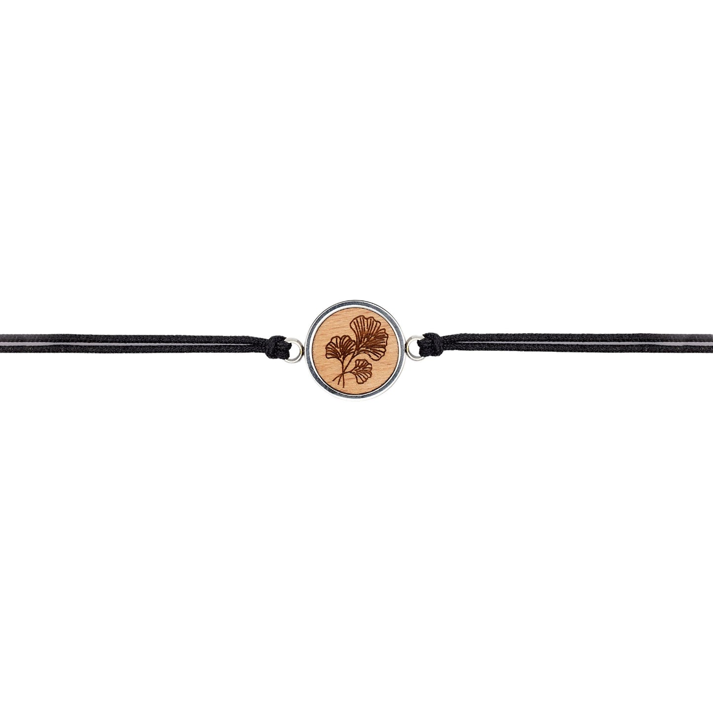 Armband "Ginkgo Blatt" Holz Buche