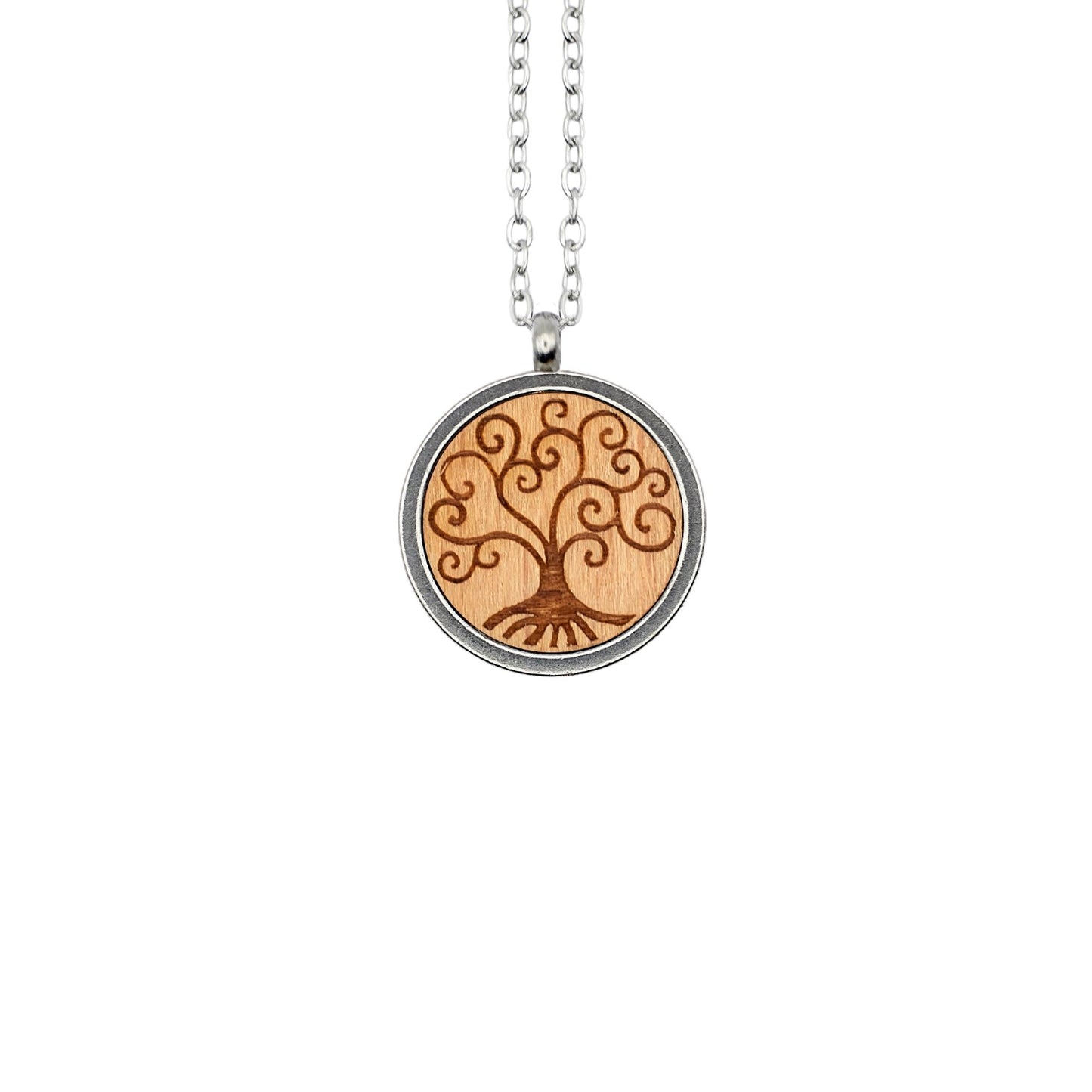 Halskette "Baum des Lebens" Holz Buche
