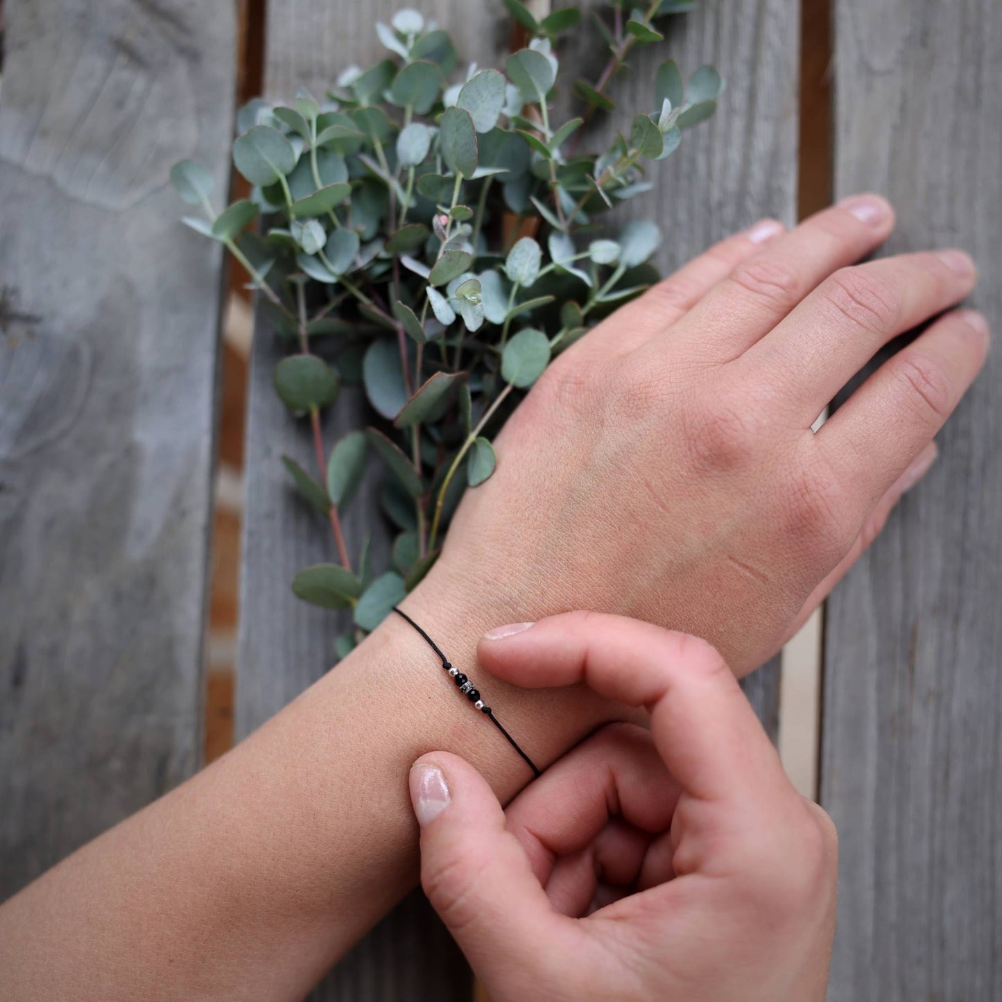 Armband Wunscherfüller Naturstein Braun