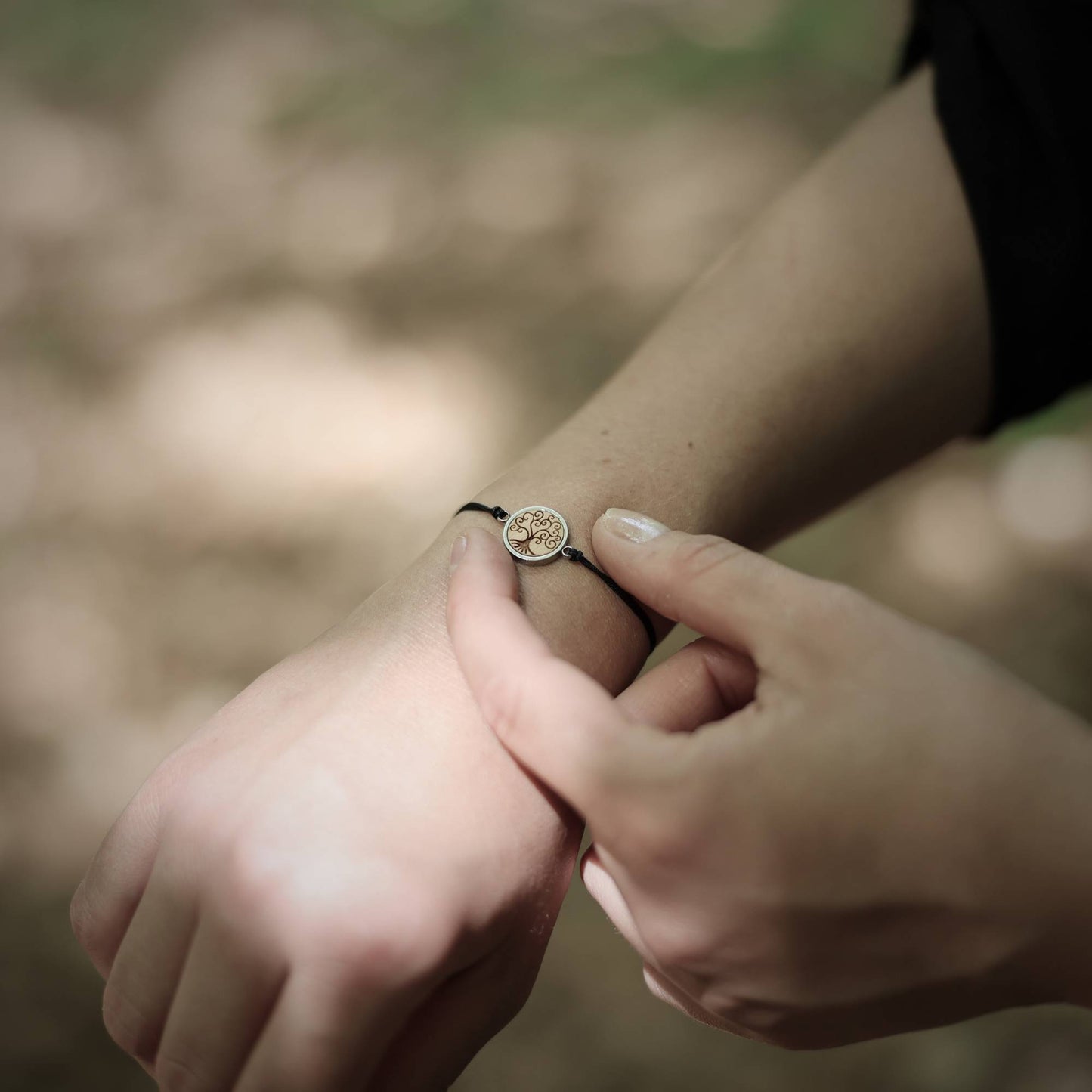 Armband "Baum des Lebens" Holz Buche