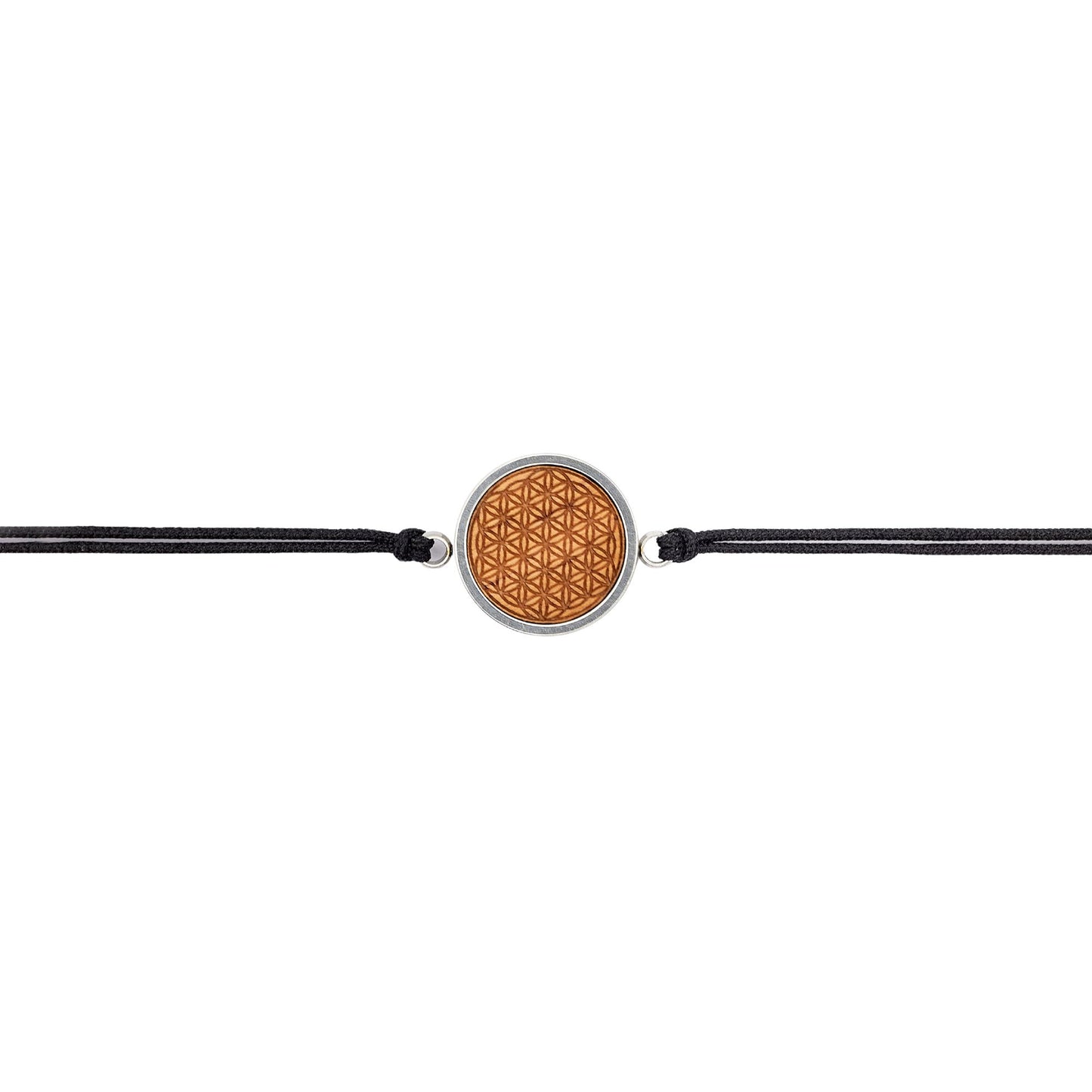 Armband "Blume des Lebens" zart Holz Buche