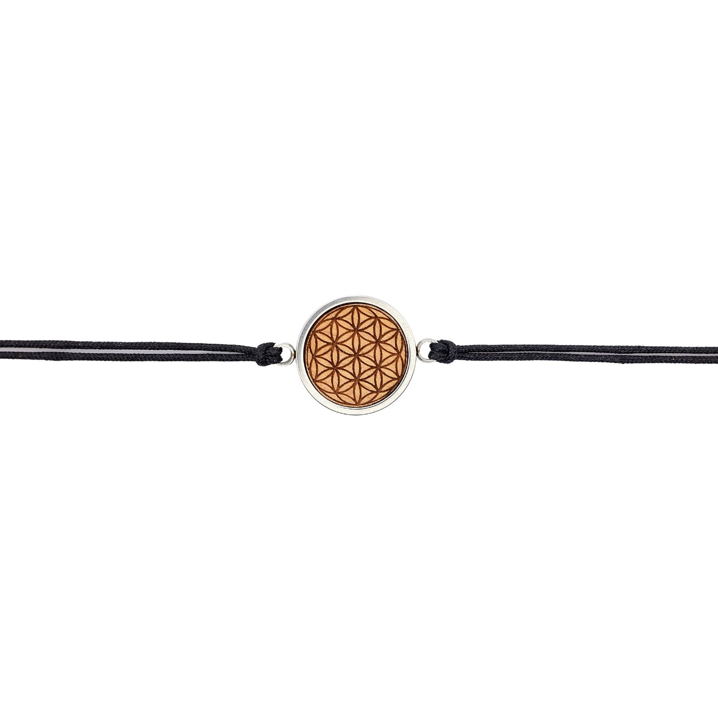 Armband "Blume des Lebens" Holz Buche