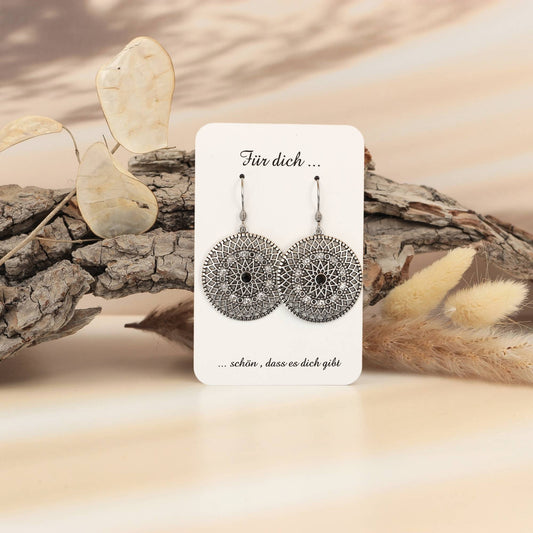Ohrhänger Boho "Pearl" Metall