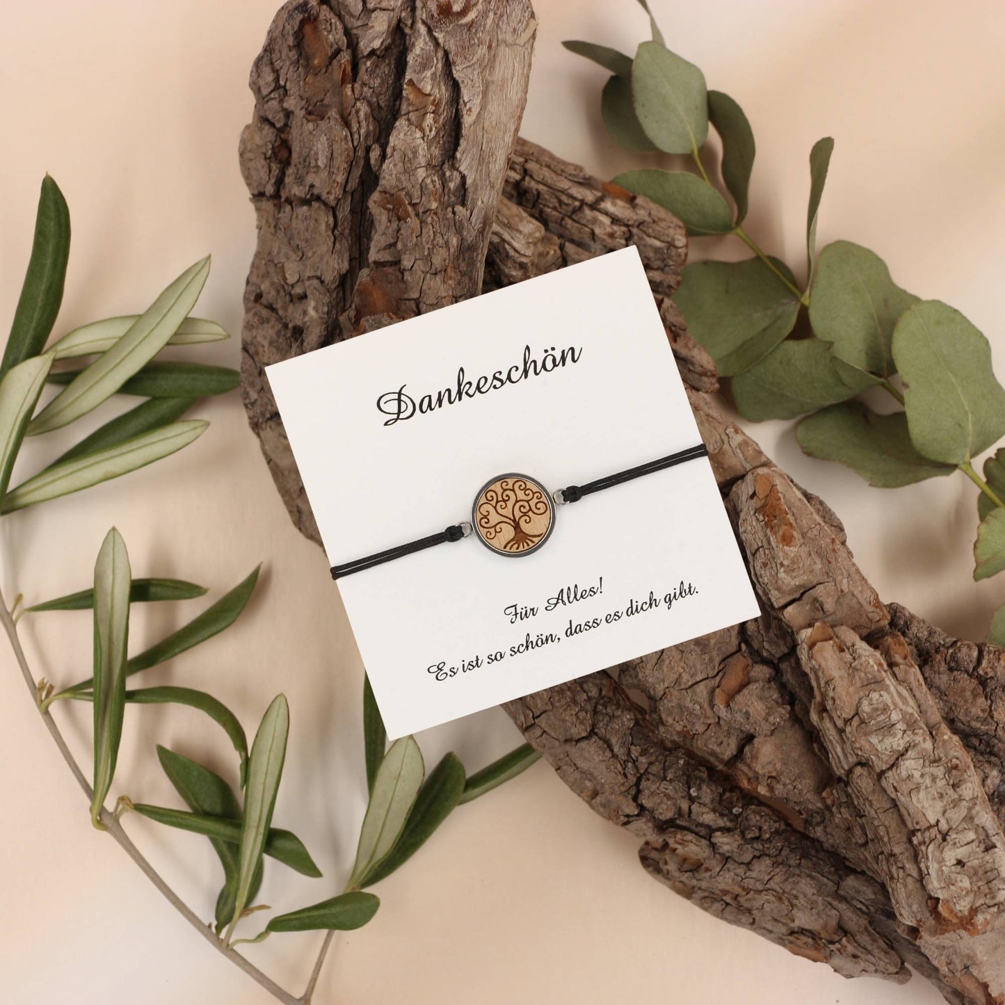 Armband "Baum des Lebens" Holz Buche