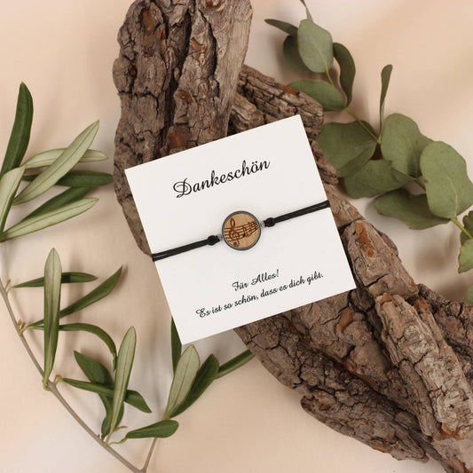 Armband "Noten" Holz Buche