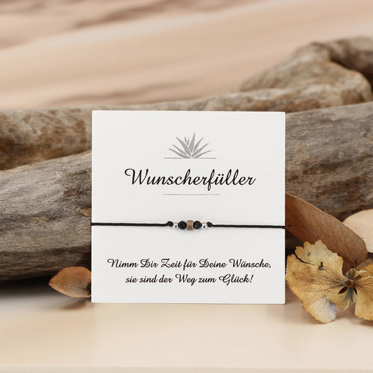 Armband Wunscherfüller Naturstein Braun
