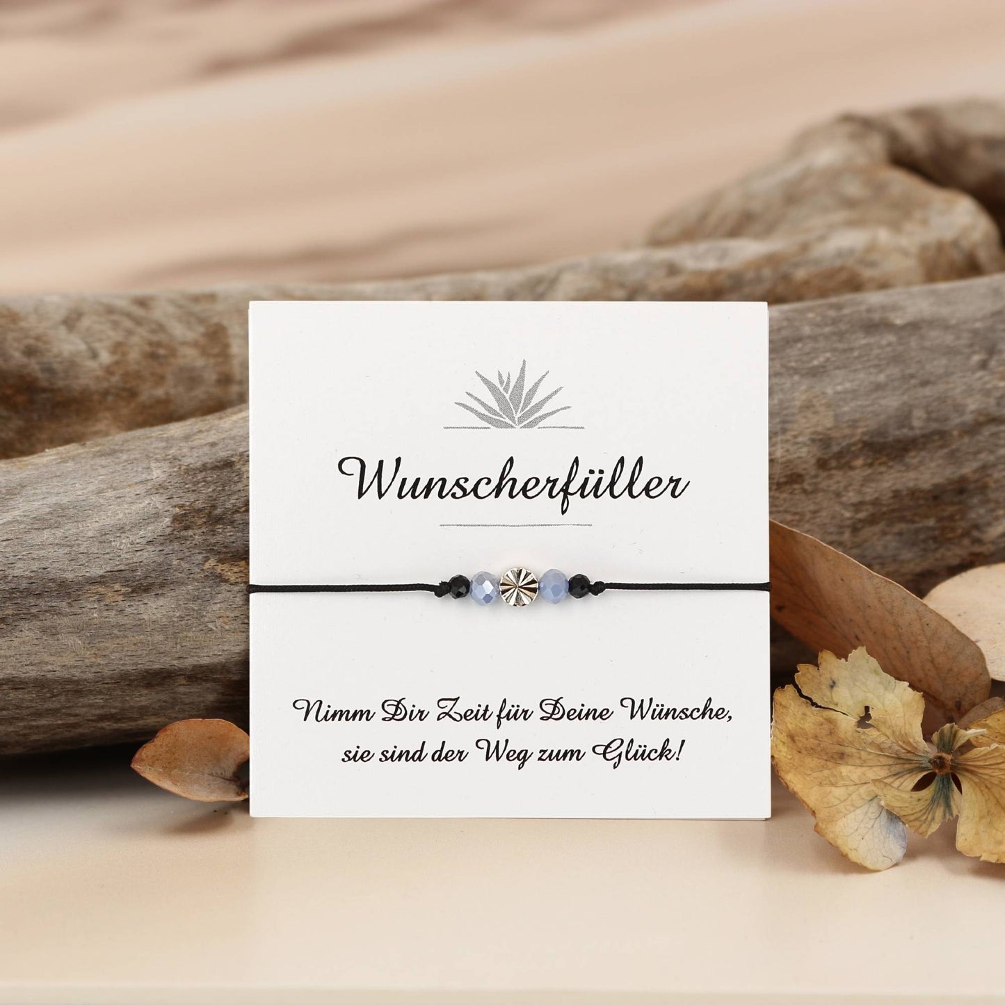 Armband Wunscherfüller Gold Blau