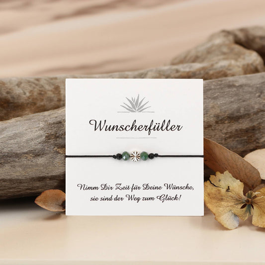 Armband Wunscherfüller Gold Grün