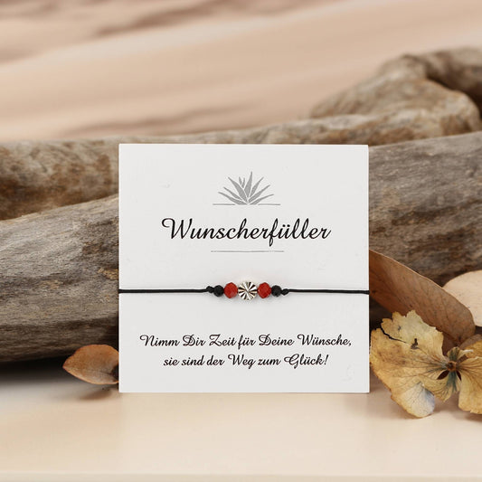 Armband Wunscherfüller Gold Rot