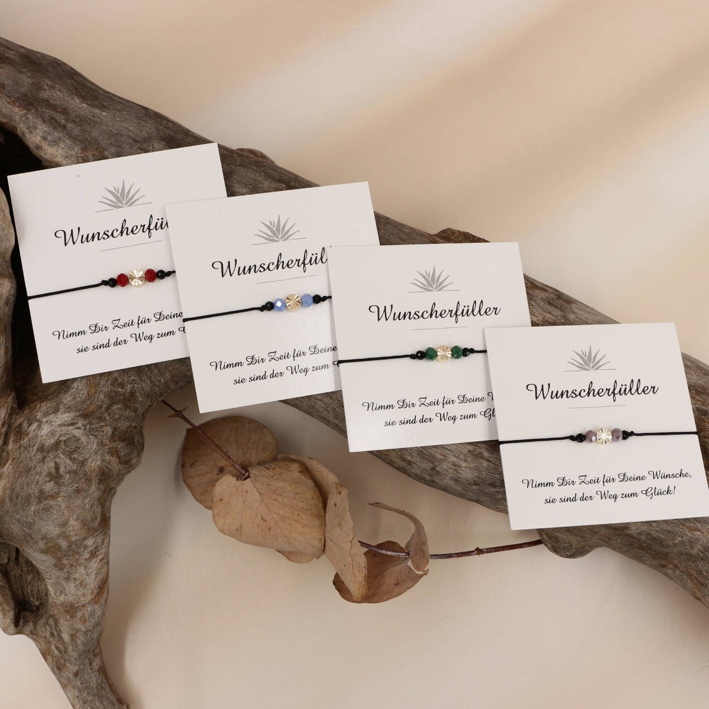 Armband Wunscherfüller Gold Rot
