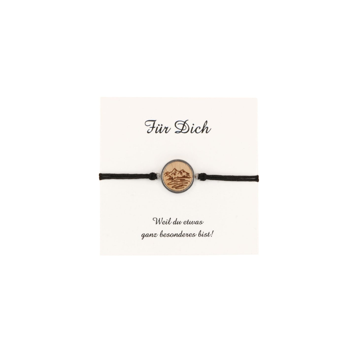 Armband "Berge" Holz Buche