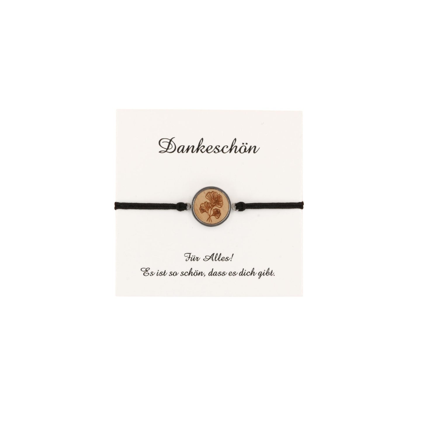 Armband "Ginkgo Blatt" Holz Buche