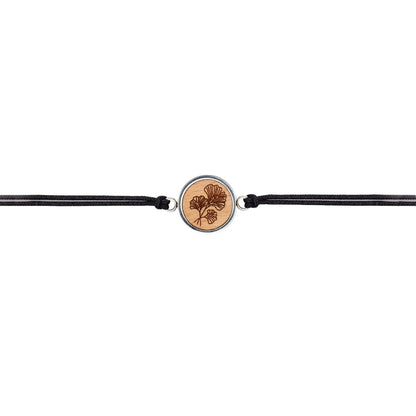 Armband "Ginkgo Blatt" Holz Buche
