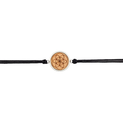 Armband "Samen des Lebens" Holz Buche