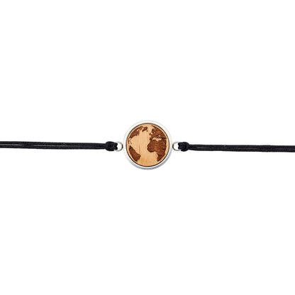 Armband "Weltkugel" Holz Buche