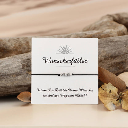 Armband Wunscherfüller Naturstein Weiß