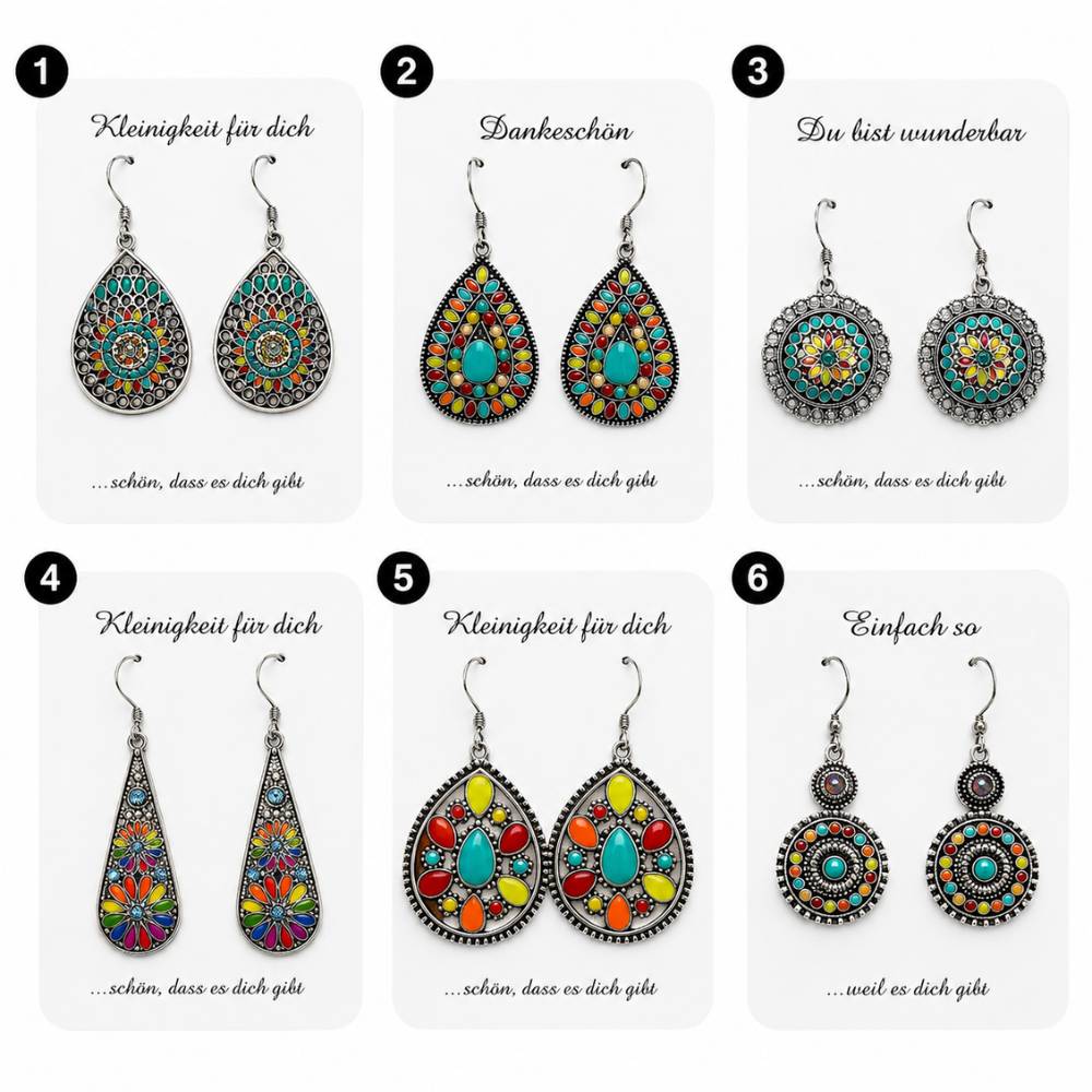 Ohrhänger Boho | Rainbow