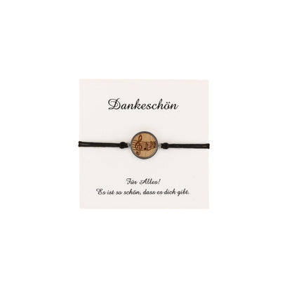 Armband "Noten" Holz Buche