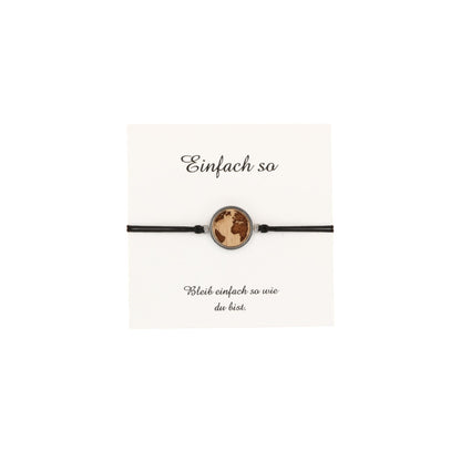 Armband "Weltkugel" Holz Buche