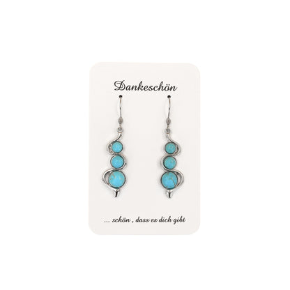 Ohrhänger Boho "Azure" Metall
