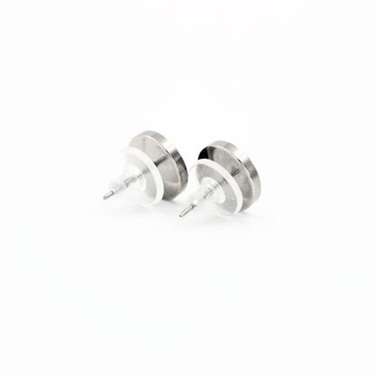 Ohrstecker "Feuersonne" Holz Buche