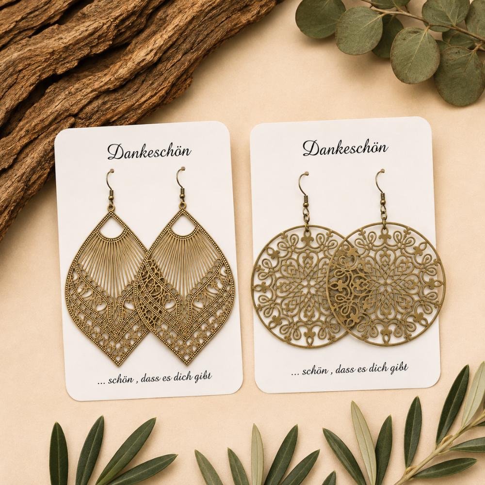 Ohrhänger Filia | Beige