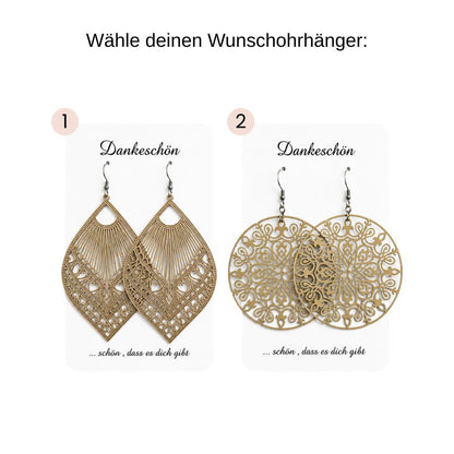 Ohrhänger Filia | Beige
