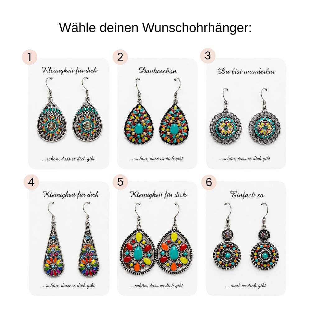 Ohrhänger Boho | Rainbow