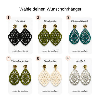 Ohrhänger Darling | Gold Textur