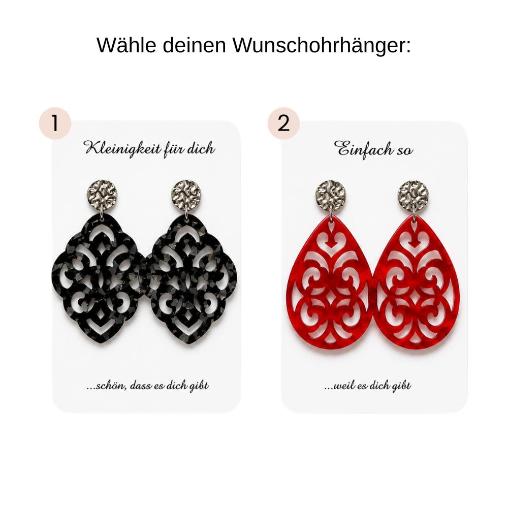 Ohrhänger Darling | Silber Textur