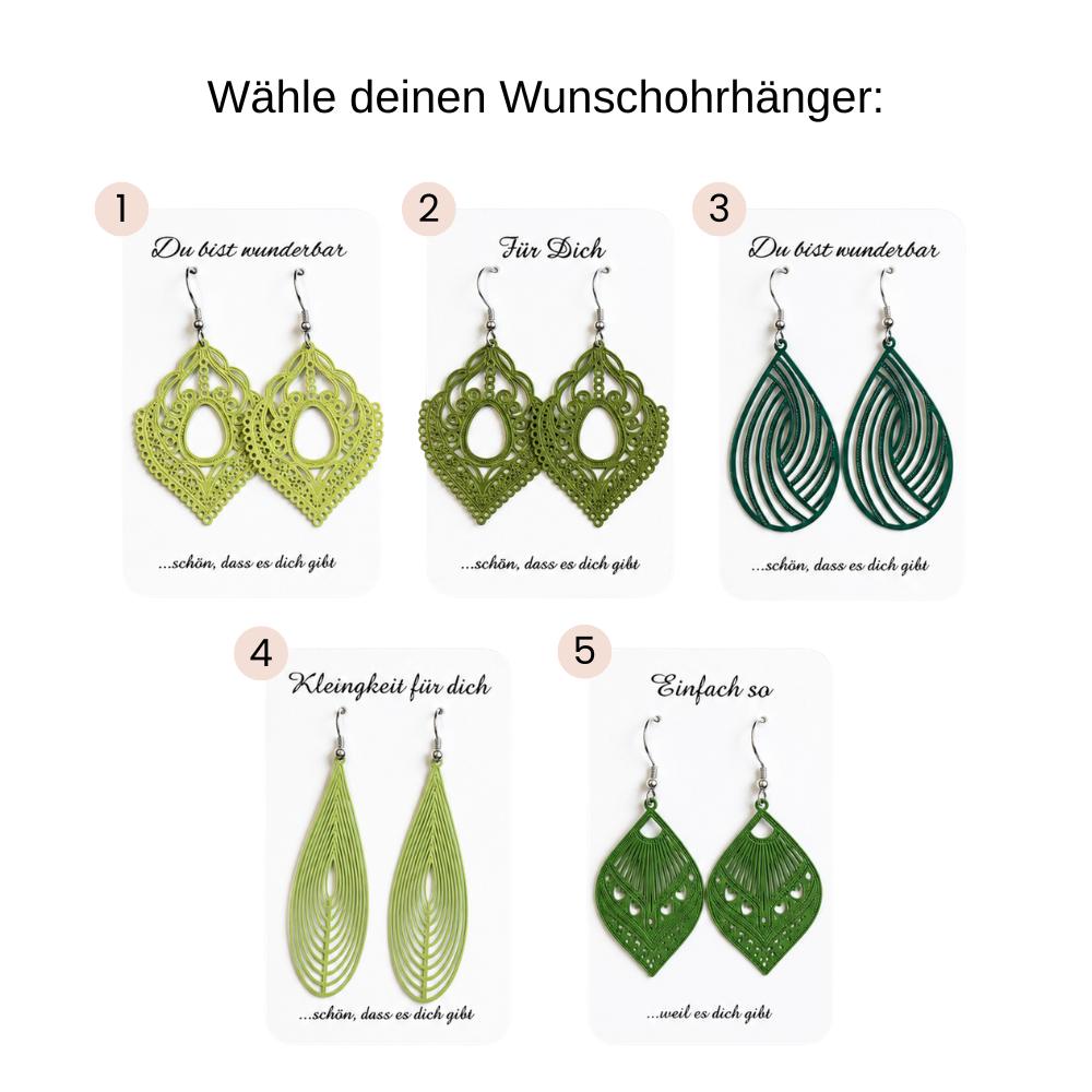 Ohrhänger Filia | Grün