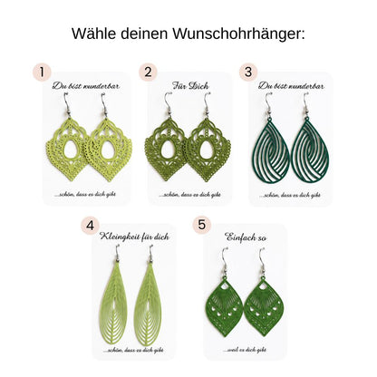 Ohrhänger Filia | Grün