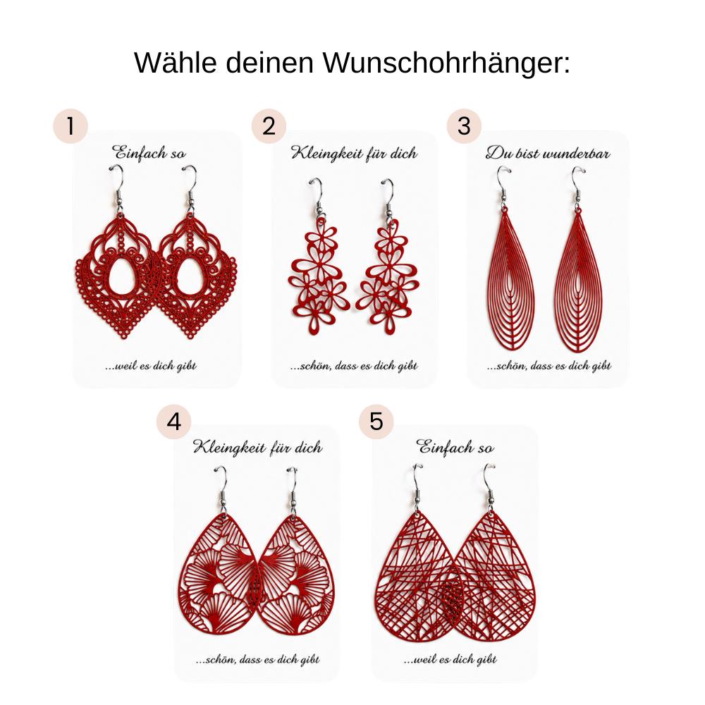 Ohrhänger Filia | Rot